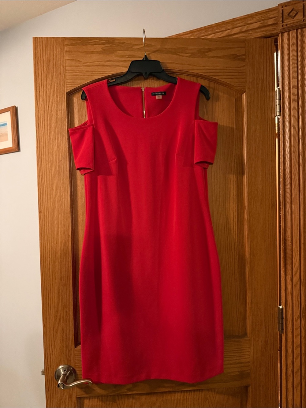 Tommy Hilfiger Red One-Shoulder Sheath Dress